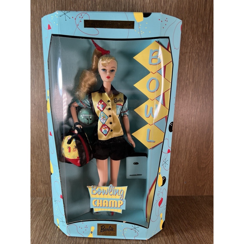 Mattel Barbie Bowling Champ Collector Edition Doll 1999 Retro 50s Style 25871
